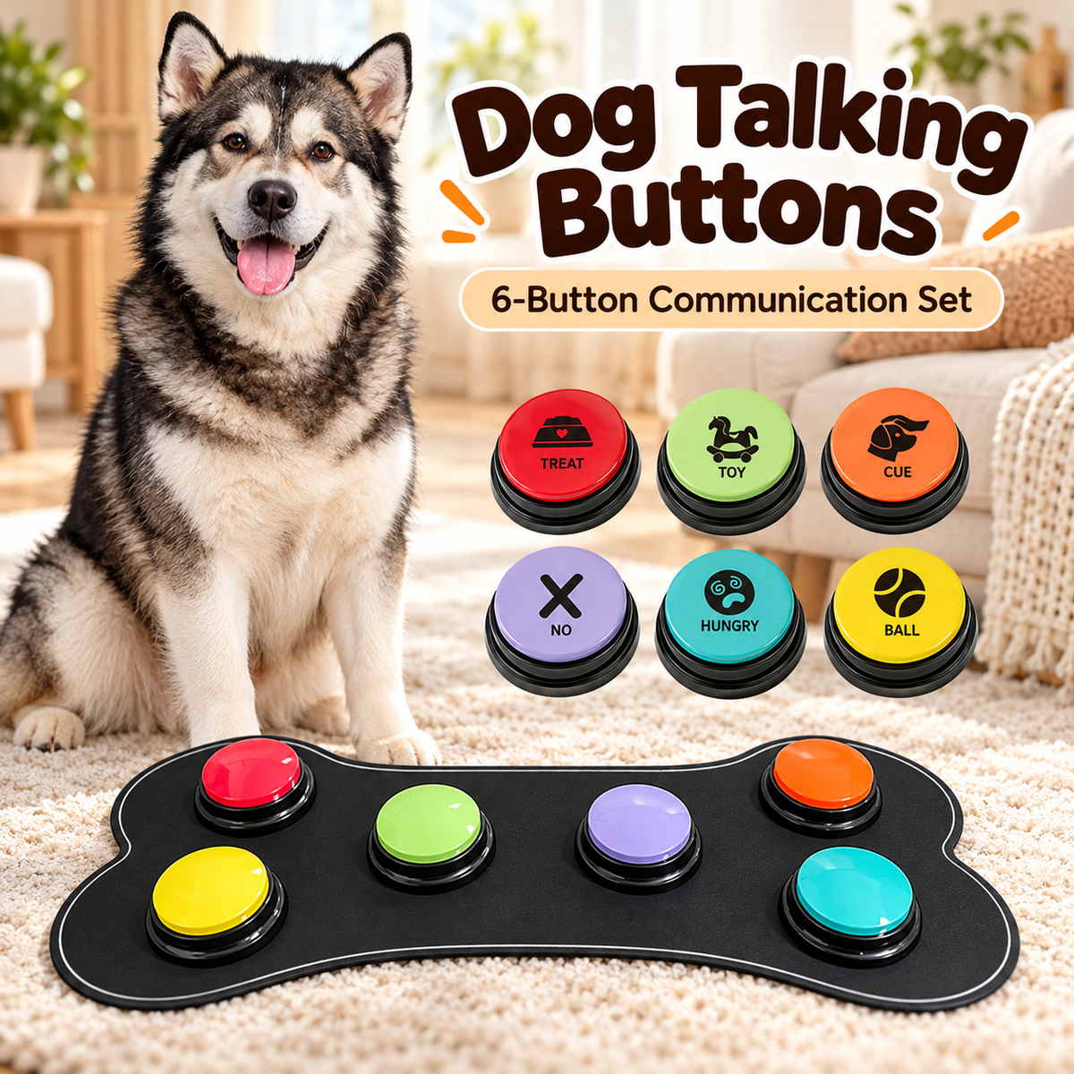 Pet Communication Button – Training & Talking Button for Dogs & Cats