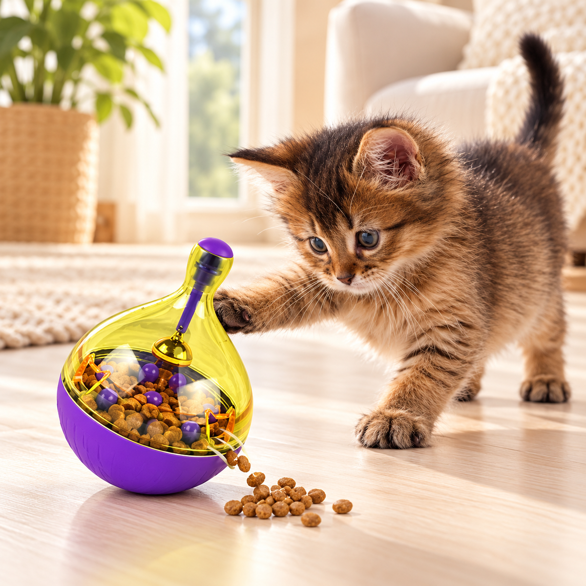 Interactive Treat Dispensing Toy for Cats & Dogs