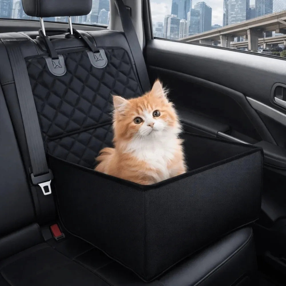 PawLuxe Waterproof Pet Car Seat Cover – Non-Slip Travel Protector for Dogs & Cats