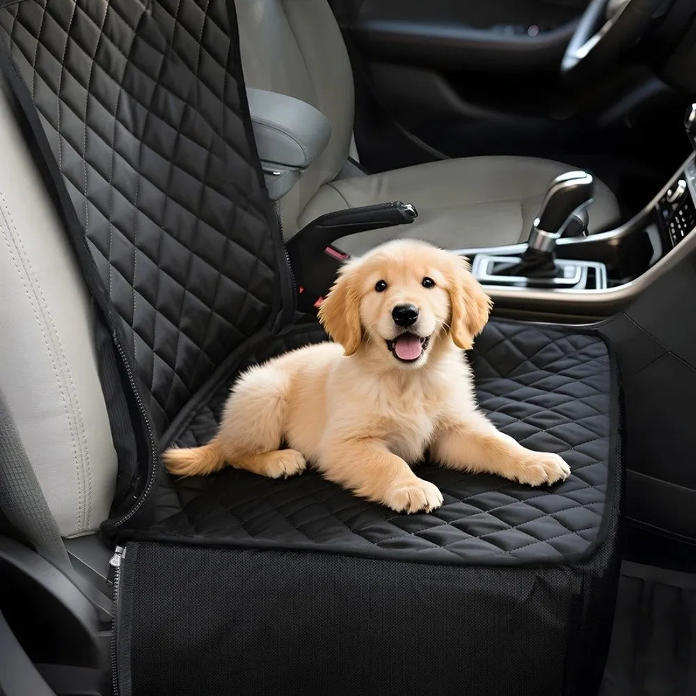 PawLuxe Waterproof Pet Car Seat Cover – Non-Slip Travel Protector for Dogs & Cats