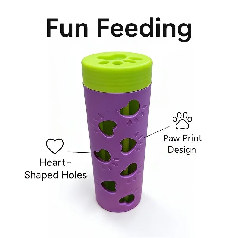 PawLuxe Interactive Slow Feeder Treat Dispenser – Detachable Bite-Resistant Toy for Dogs & Cats
