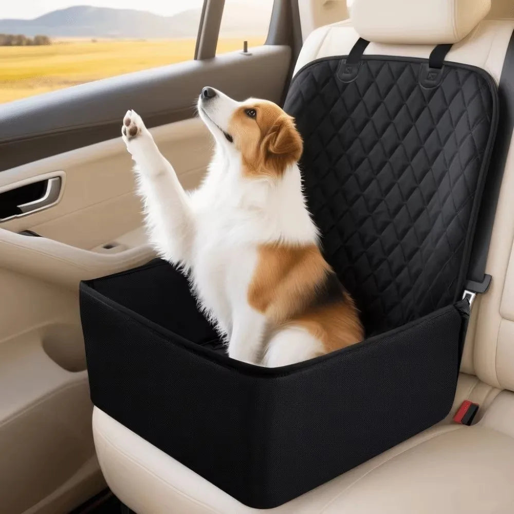 PawLuxe Waterproof Pet Car Seat Cover – Non-Slip Travel Protector for Dogs & Cats