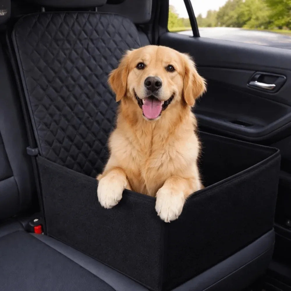 PawLuxe Waterproof Pet Car Seat Cover – Non-Slip Travel Protector for Dogs & Cats