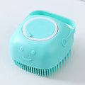 PawLuxe Pet Bath Brush with Shampoo Dispenser – Soft Silicone Grooming & Massage Brush for Dogs & Cats